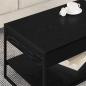 Preview: Couchtisch Schwarz Eichen-Optik 80 x 50 x 40 cm Holzwerkstoff
