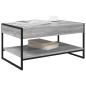 Preview: Couchtisch Graues Sonoma 80 x 50 x 40 cm Holzwerkstoff