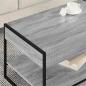 Preview: Couchtisch Graues Sonoma 80 x 50 x 40 cm Holzwerkstoff