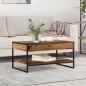 Preview: ARDEBO.de - Couchtisch Altholz 80 x 50 x 40 cm Holzwerkstoff