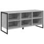 Preview: Schuhschrank 100 x 35 x 44 cm Holzwerkstoff Graues Sonoma