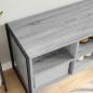 Preview: Schuhschrank 100 x 35 x 44 cm Holzwerkstoff Graues Sonoma