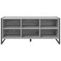 Preview: Schuhschrank 100 x 35 x 44 cm Holzwerkstoff Graues Sonoma