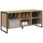 Preview: Schuhschrank 100 x 35 x 44 cm Holzwerkstoff Kunsthandwerk Eiche