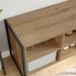 Preview: Schuhschrank 100 x 35 x 44 cm Holzwerkstoff Kunsthandwerk Eiche