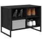 Preview: Schuhschrank 60 x 35 x 44 cm Holzwerkstoff Schwarz Eichen-Optik