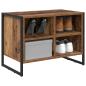 Preview: Schuhschrank 60 x 35 x 44 cm Holzwerkstoff Altholz