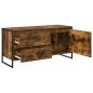 Preview: TV-Schränk 100 x 36 x 49.5 cm Raucharbe Holzwerkstoff