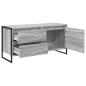 Preview: TV-Schränk 100 x 36 x 49.5 cm Graues Sonoma Holzwerkstoff