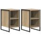Preview: Nachttisch 2 stk. Sonoma 39,5 x 30 x 50 cm Holzwerkstoff