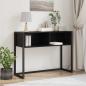 Preview: ARDEBO.de - Beistelltisch Schwarz Eichen-Optik 100 x 36 x 75 cm
