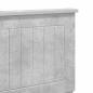 Preview: Kopfteil Beton Grau Holzwerkstoff