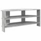 Preview: EckTVSchrank 100 x 40,5 x 45 cm Betongrau Holzwerkstoff