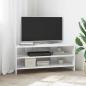 Preview: ARDEBO.de - EckTVSchrank 102x40,5x45cm Hochglanz Weiß Holzwerkstoff
