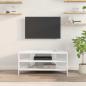 Preview: EckTVSchrank 102x40,5x45cm Hochglanz Weiß Holzwerkstoff