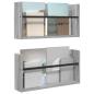 Preview: Magazinregal 2 Stk. Sonoma-Grau 60 x 12 x 30 cm Holzwerkstoff