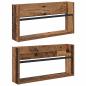 Preview: Magazinregal 2 Stk. Altholz 60 x 12 x 30 cm Holzwerkstoff