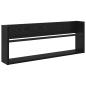 Preview: Magazinregal 2 Stk. Schwarz Eichen-Optik 80 x 12 x 30 cm