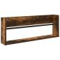 Preview: Magazinregal 2 Stk. Räuchereiche 80 x 12 x 30 cm Holzwerkstoff