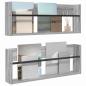 Preview: Magazinregal 2 Stk. Sonoma-Grau 80 x 12 x 30 cm Holzwerkstoff