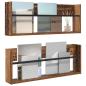 Preview: Magazinregal 2 Stk. Altholz 80 x 12 x 30 cm Holzwerkstoff