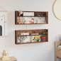 Preview: Magazinregal 2 Stk. Altholz 80 x 12 x 30 cm Holzwerkstoff