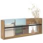 Preview: Magazinregal Artisan-Eiche 80 x 12 x 30 cm Holzwerkstoff