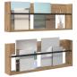 Preview: Magazinregal 2 Stk. Artisan-Eiche 80 x 12 x 30 cm Holzwerkstoff