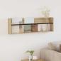 Preview: ARDEBO.de - Magazinregal Sonoma-Eiche 100 x 12 x 30 cm Holzwerkstoff