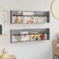 Preview: Magazinregal 2 Stk. Sonoma-Grau 100 x 12 x 30 cm Holzwerkstoff