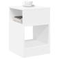 Preview: Beistelltisch 2 stk. Wei? 30,5 x 30 x 45 cm Holzwerkstoff