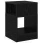 Preview: Beistelltisch Schwarz Eichen-Optik 30,5 x 30 x 45 cm