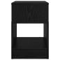 Preview: Beistelltisch Schwarz Eichen-Optik 30,5 x 30 x 45 cm
