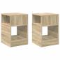 Preview: Beistelltisch 2 stk. Sonoma-Eiche 30,5 x 30 x 45 cm