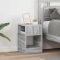 Preview: ARDEBO.de - Beistelltisch 2 stk. Graues Sonoma 30,5 x 30 x 45 cm