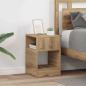 Preview: ARDEBO.de - Beistelltisch 2 stk. Artisan-Eiche 30,5 x 30 x 45 cm