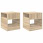 Preview: Beistelltisch 2 stk. Sonoma-Eiche 40,5 x 40 x 45 cm