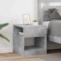 Preview: ARDEBO.de - Beistelltisch 2 stk. Beton Grau 40,5 x 40 x 45 cm Holzwerkstoff