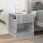 Preview: Beistelltisch Sonoma-Grau 40,5 x 40 x 45 cm Holzwerkstoff