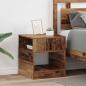 Preview: ARDEBO.de - Beistelltisch 2 stk. Altholz 40,5 x 40 x 45 cm Holzwerkstoff