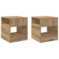 Preview: Beistelltisch 2 stk. Artisan-Eiche 40,5 x 40 x 45 cm