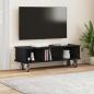 Preview: TV-Ständer 100 x 35 x 35 cm Schwarz Eichen-Optik Holzwerkstoff