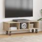 Preview: ARDEBO.de - TV-Ständer 100 x 35 x 35 cm Sonoma-Eiche Holzwerkstoff