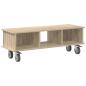 Preview: TV-Ständer 100 x 35 x 35 cm Sonoma-Eiche Holzwerkstoff
