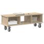 Preview: TV-Ständer 100 x 35 x 35 cm Sonoma-Eiche Holzwerkstoff