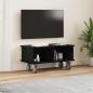 Preview: TV-Ständer 68,5 x 35 x 35 cm Schwarz Eichen-Optik Holzwerkstoff