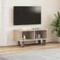 Preview: TV-Ständer 68,5 x 35 x 35 cm Sonoma-Eiche Holzwerkstoff