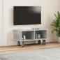 Preview: TV-Ständer 68,5 x 35 x 35 cm Betongrau Holzwerkstoff