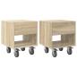 Preview: Nachttisch 2 stk. Sonoma-Eiche 40,5 x 40 x 48 cm Holzwerkstoff