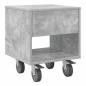 Preview: Nachttisch Beton Grau 40,5 x 40 x 48 cm Holzwerkstoff